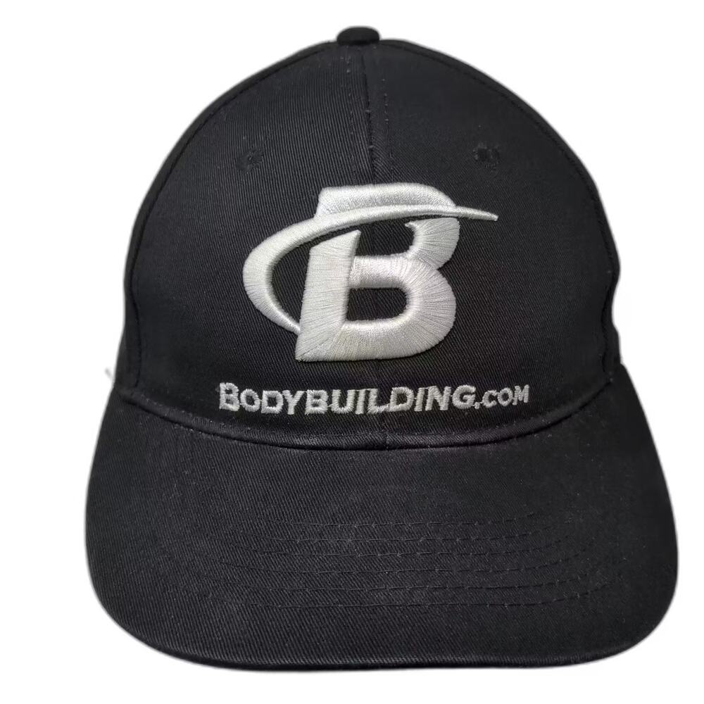 Wicked Wear Bodybuilding.com Snapback Hat Black White OS Embroidered Adjustable